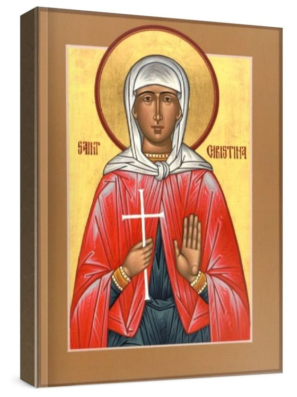 Христина Тирская (рукописная икона)