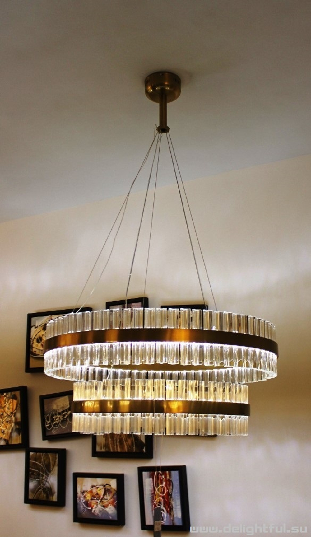 Люстра Saturno by Baroncelli ( 70+47 cm )