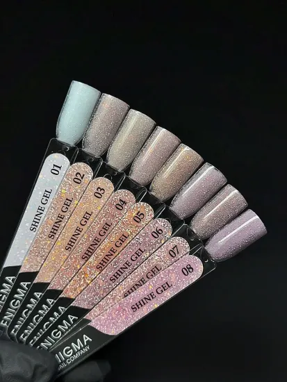 Гель для наращивания ENIGMANIC Shine gel 01 15g.