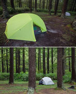 Палатка туристическая 2-местная Naturehike сверхлегкая Mongar NH17T007-M, 210T , зеленый, 6927595767658