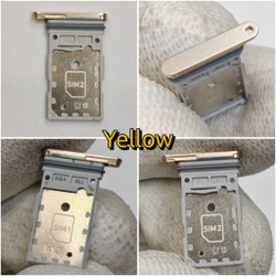 Сим лоток для Samsung S24 (S921) / S24 Plus (S926) Держатель Sim. Оригинальное качество (Цвет: Коричневый / Оранжевый)