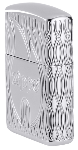 Зажигалка Zippo Armor® с покрытием High Polish Chrome, латунь/сталь, серебристая, 38x13x57 мм