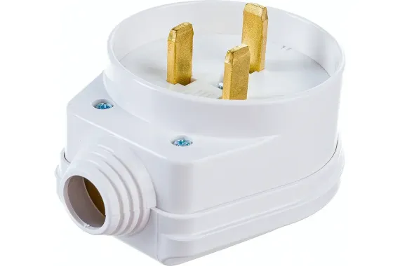 Разъем Bylectrica ВШ-32 вилка белый 40646