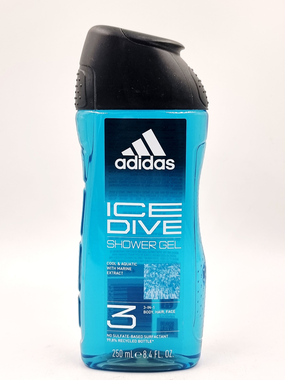 Гель для душа Adidas Ice Dive 3в1 с морским экстрактом 250 мл (Испания)