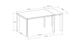 Стол обеденный Garda Decor белый 83mc-1948dt wh