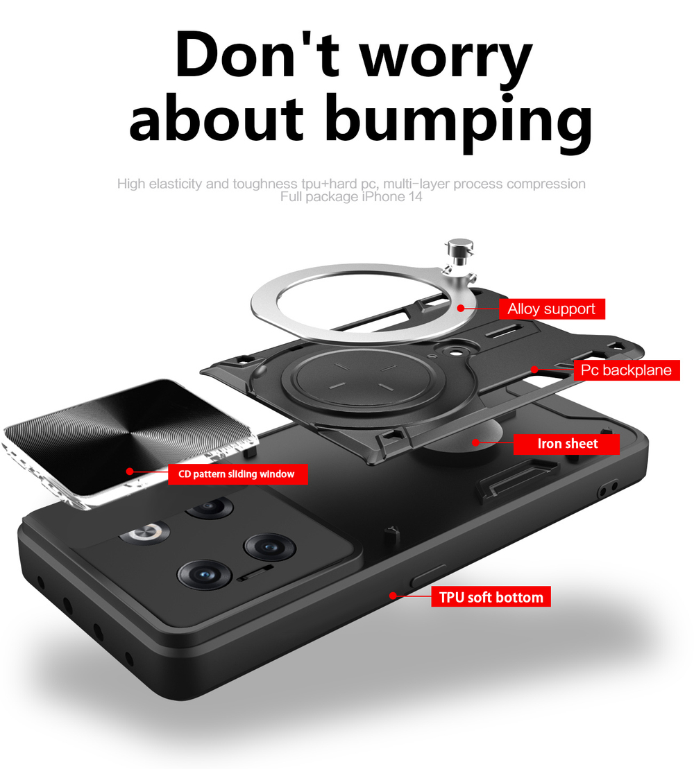 Чехол с кольцом Big Ring Case для OnePlus 10T