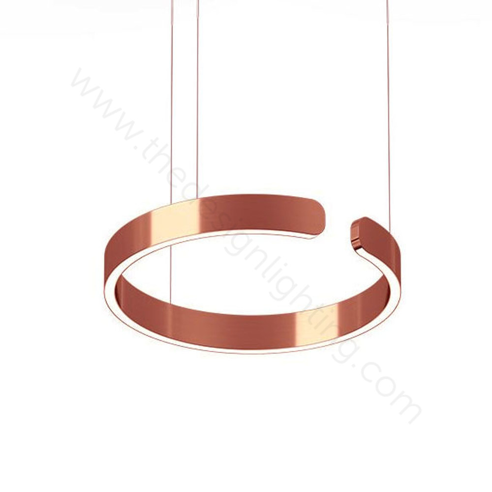 Pendant design lamp  Mito by Occio (Rose gold)