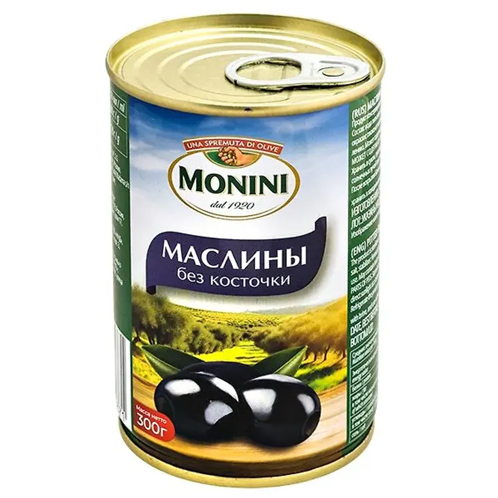 Маслины Монини с/к ж/б 300г