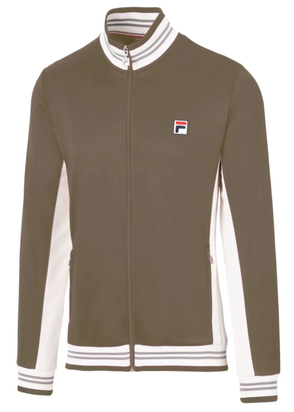Мужская теннисная кофта Fila Björn - taupe gray/ecru