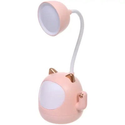 Настольная лампа «Sweet - Котёнок» 9*22.5 см LED, USB 3w 5v, Розовый