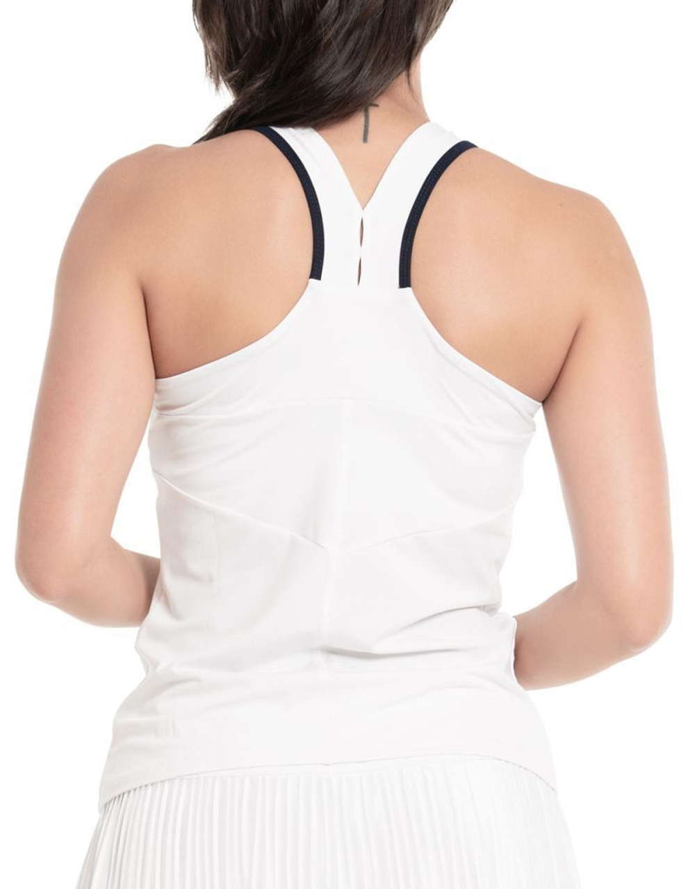 Женский топ теннисный Lucky in Love Cool Urbana V.I.P. Tank w/Bra - белый