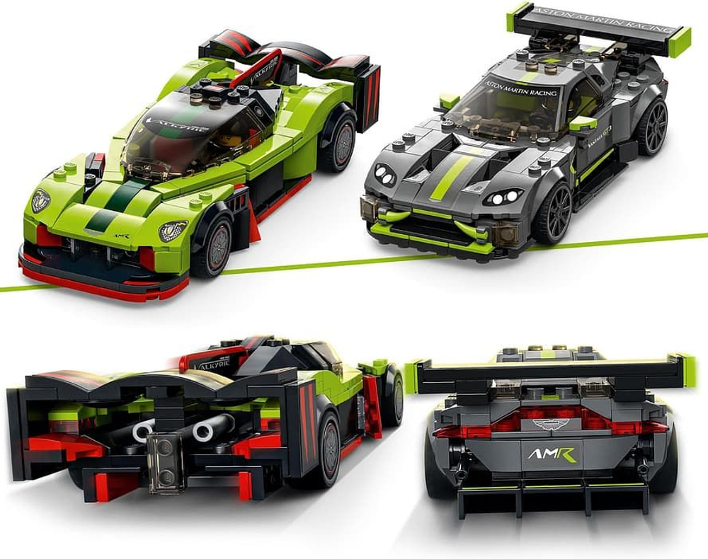 Конструктор LEGO Speed Champions 76910 Aston Martin Valkyrie AMR Pro и Aston Martin Vantage GT3, деталей 592 шт.