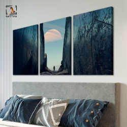 Картина на стену модульная Starfield, 150 см х 70 см