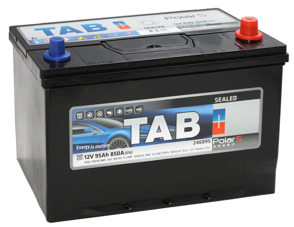 TAB POLAR JIS MF 6CT- 95 ( 246395 / 246295 ) аккумулятор TAB POLAR JIS MF 6CT- 95 ( 246395 / 246295 ) аккумулятор