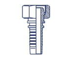 Фитинг DN 06 DK (Г) 16x1.5 (накидная гайка)