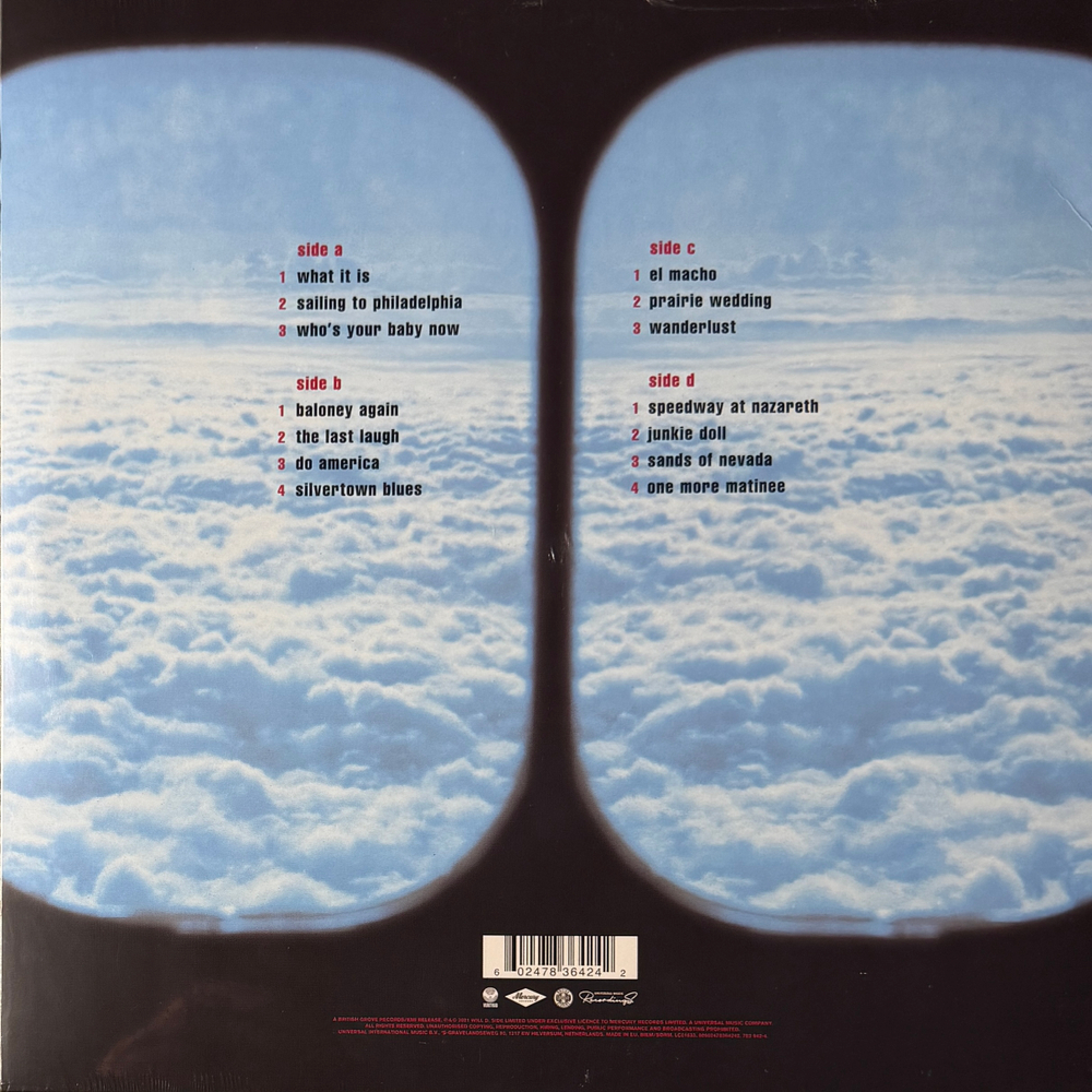 Mark Knopfler ‎– Sailing To Philadelphia 2LP (Европа 2025г.) Clear