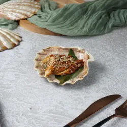 Блюдо для подачи 13*12 см h3 см 50 мл емкость для закусок Pearl Shell Frutti di Mare P.L. [1]