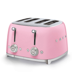 Тостер Smeg Стиль 50-х годов для 4 тостов TSF03PKEU розовый