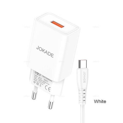 Зарядное устройство для Type-C JOKADE JB117 (white)