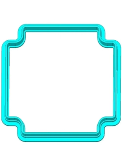 Вырубка фигурная рамка