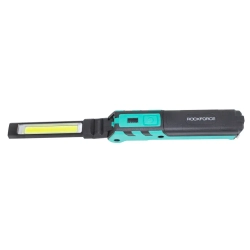 Лампа светодиодная аккумуляторная с магнитом(5W/3WCOB,150/360Lumen,3.7V,2000mAh,t зарядки 4ч,USB провод,защита гнезда зарядки,поворотная 270гр) RockForce##Rock FORCE RF-EL2301