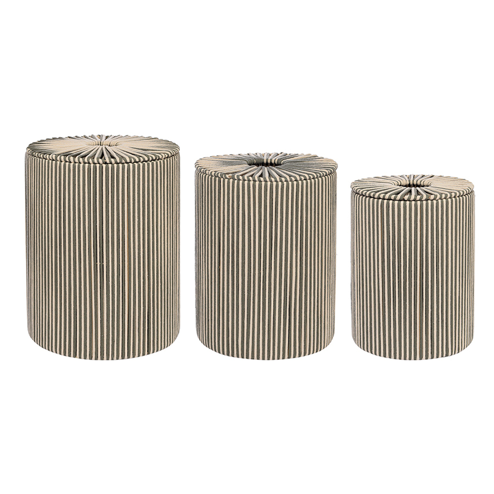 Корзина плетеная dholak grey из коллекции ethnic, размер l