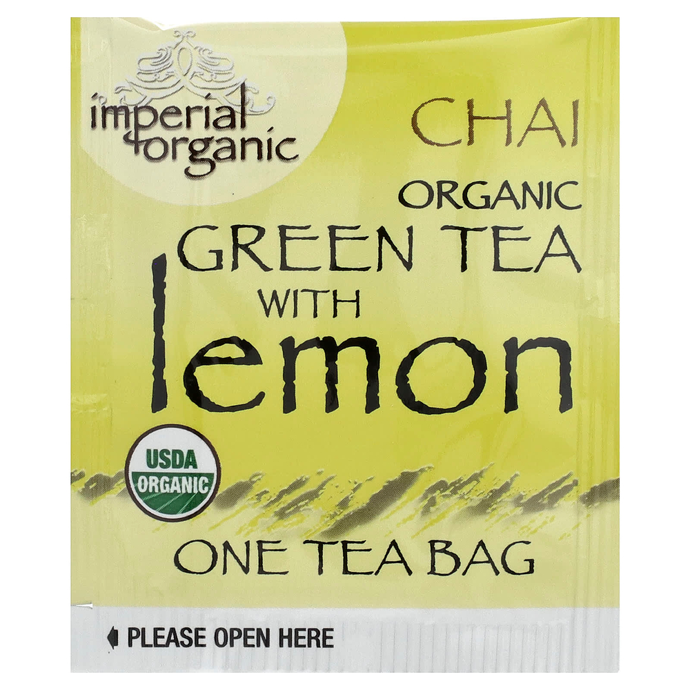 Uncle Lee's Tea, Imperial Organic, зеленый чай со специями и лимоном, 18 чайных пакетиков, 32,4 г (1,14 унции)