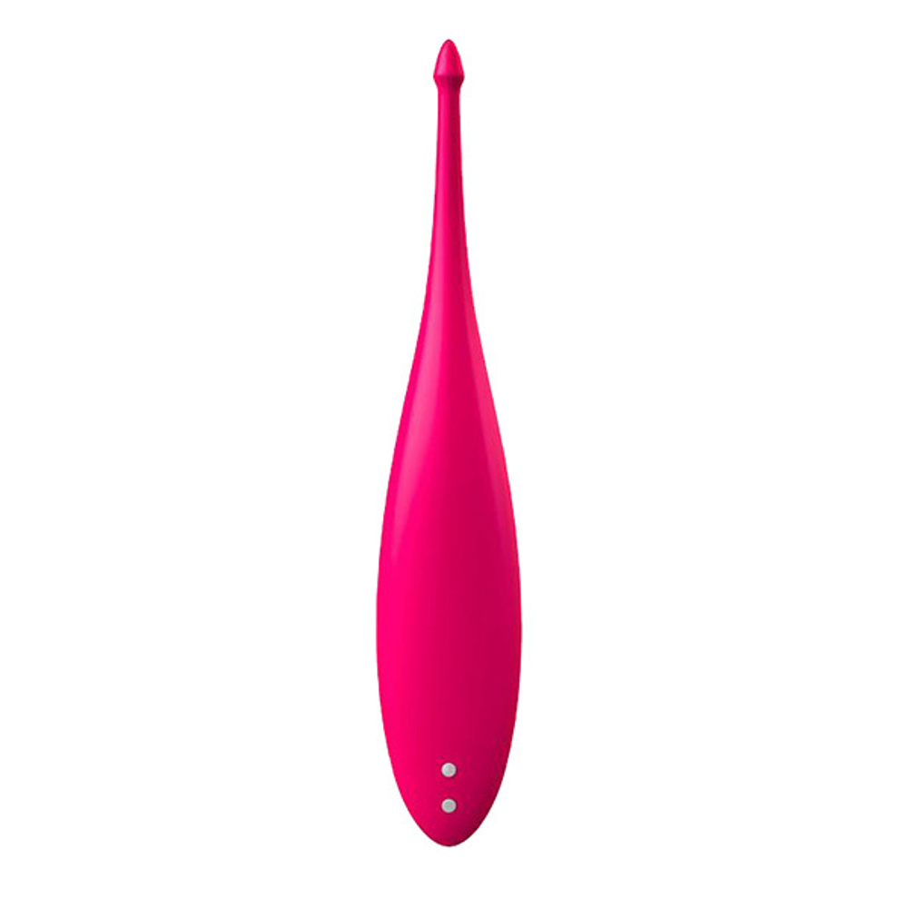 Ярко-розовый вибромассажёр 17,5см для точечной стимуляции Satisfyer Twirling Fun