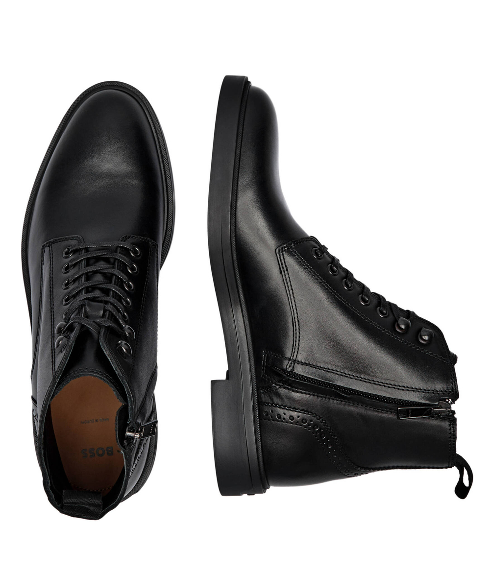Кожаные высокие сапоги calev BOSS BLACK - черный(50523023)