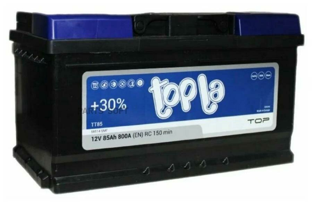 Аккумулятор TOPLA Top 85 А/ч обратный R+ 315x175x175 LB4 EN 800 А