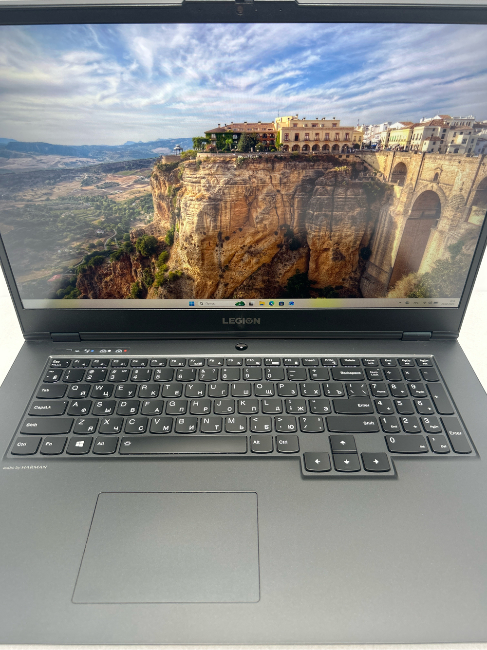 Ноутбук Lenovo Legion 5-17IMH05H (81Y800A6RK) 17,3"/Intel Core i7 10750H/RAM 16GB/SSD 512GB/GeForce RTX 2060/1920x1080/IPS 144Hz/DOS/Подсветка кл-ры LED/Черный. Состояние: Уценка/большой след. на матрице от клавиатуры