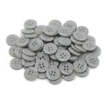 Пуговицы 4 прокола 24L=15 мм, (col.08 (св. серый)) CB, 144 шт