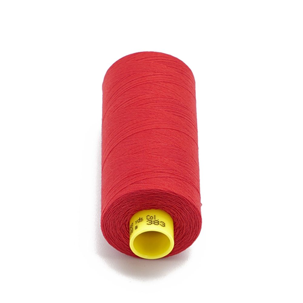Нитка Gutermann Mara 150 (1000 метров), 1 кат., особо тонкая | 383 малиново-красный