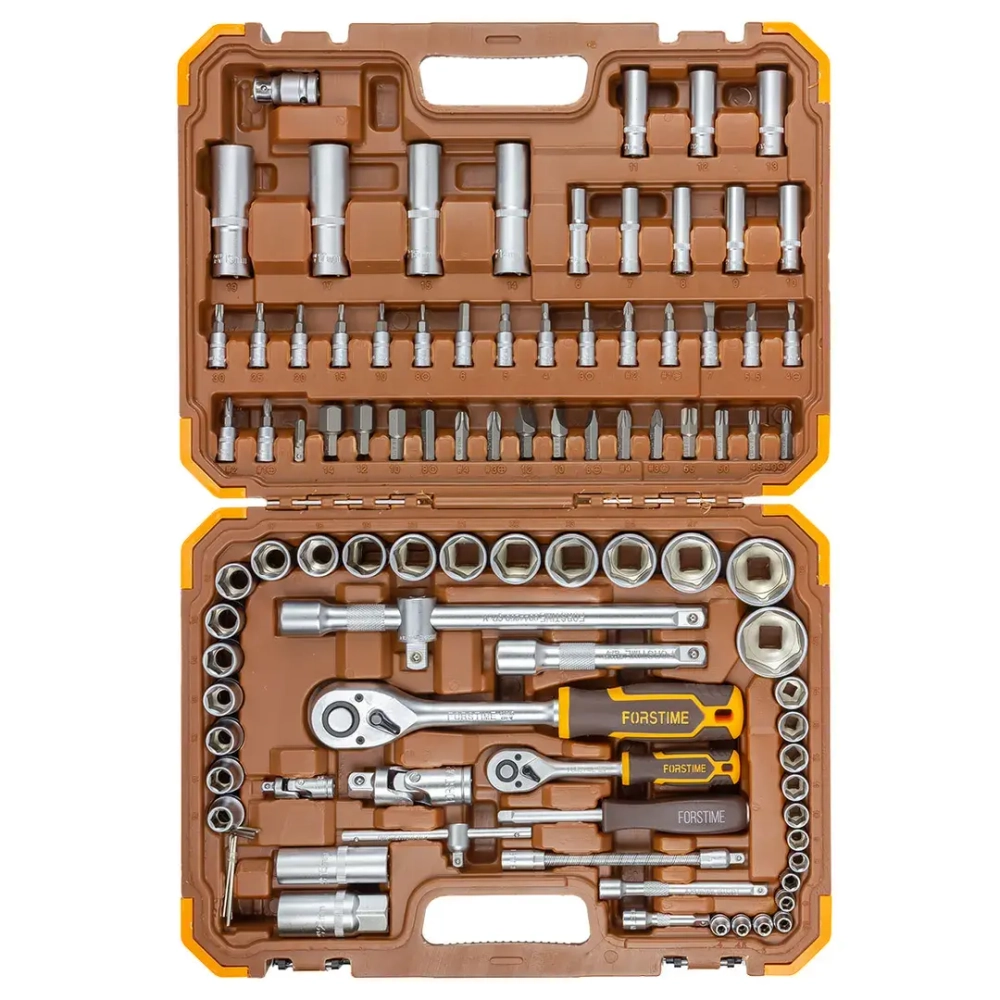 Набор инструментов 94 пр.1/4'',1/2''(6гр.)(4-32мм) FORSTIME FT-4941-5