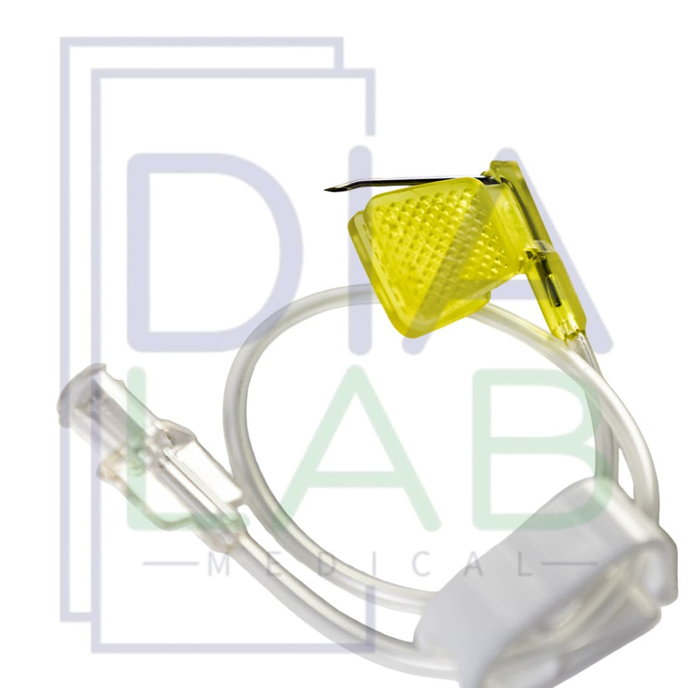 Игла Губера KDL 20G (0,9х20 мм) 10 шт с крыльями и инфузионной линией