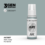 Акриловая краска AK Interactive ADC Grey FS 16473 3GEN AIR, 18мл