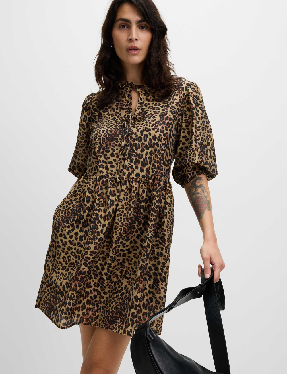 Мини-платье с леопардовым принтом T42008964 - Marks & Spencer