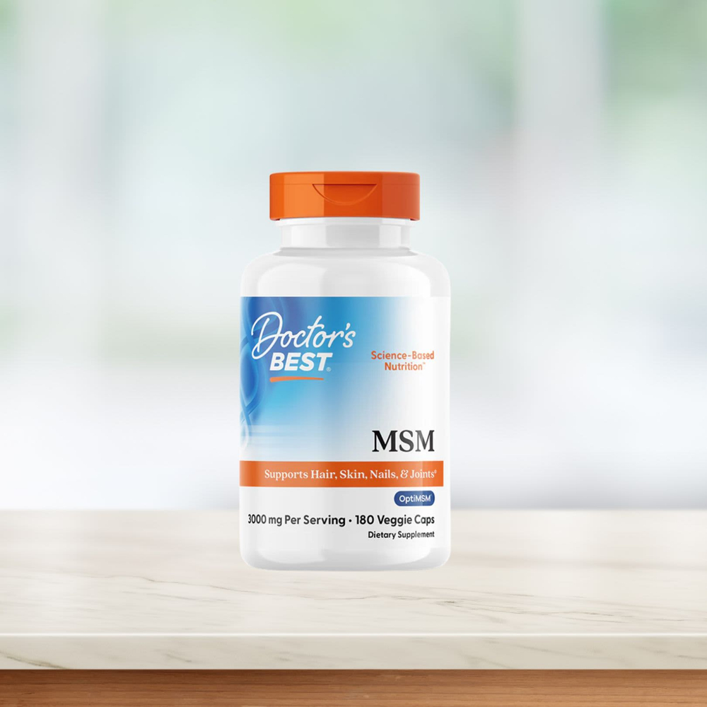 Doctor's Best, МСМ, 180 капсул (1000 мг в каждой капсуле)