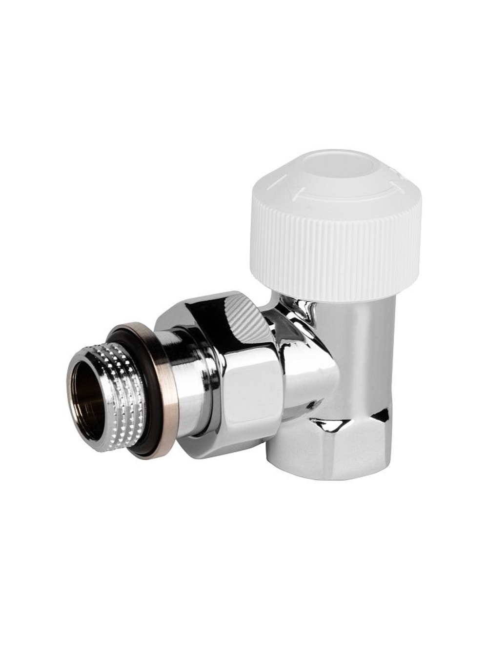 Набор термостатический для радиатора угловой 1/2" Royal Thermo Design М30х1.5 Хром RTE 07.0016