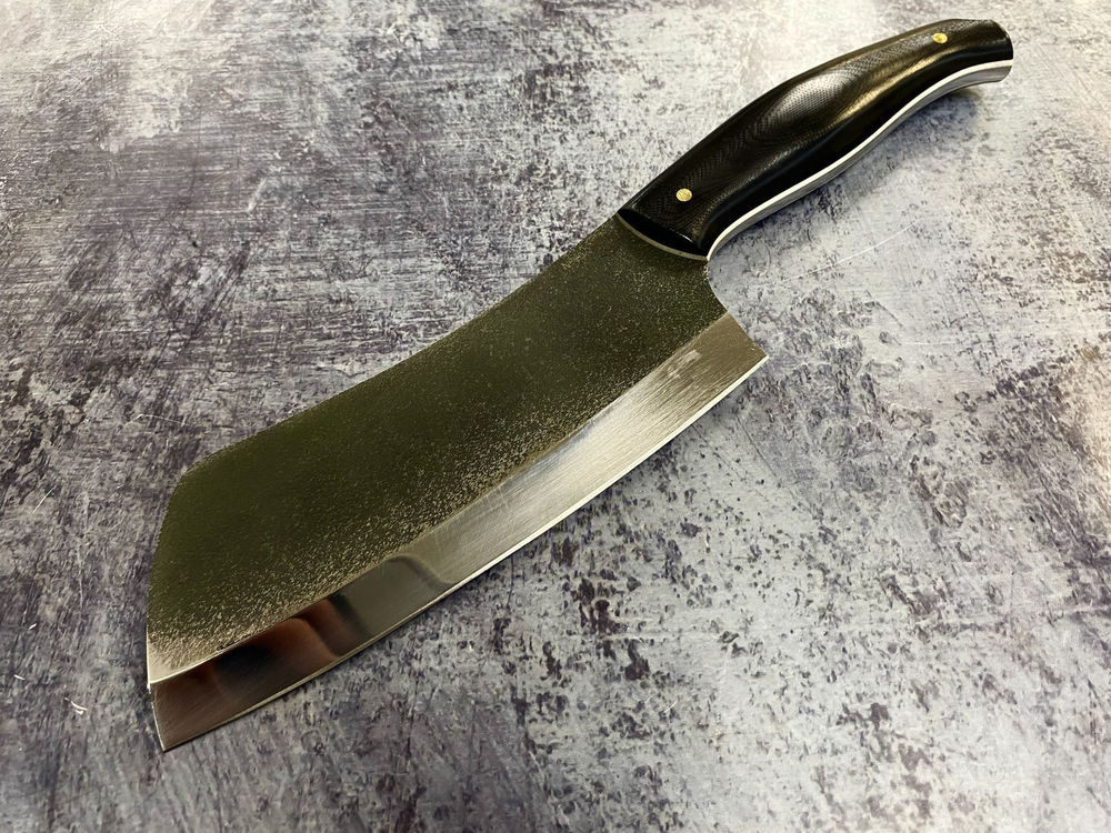 Кухонная тяпка, сталь N690, рукоять G10