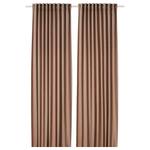 Комплект штор IKEA TIBAST (ТИБАСТ), Кирпичный, 145х250 см, 2 шт