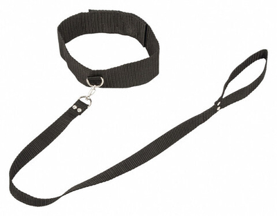 Ошейник Bondage Collection Collar and Leash Plus Size (Цвет: черный)