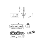 Встраиваемый смеситель для душа и ванны Boheme Fusion TERMO 131-SYS-MW с ручным душем, MAT WHITE