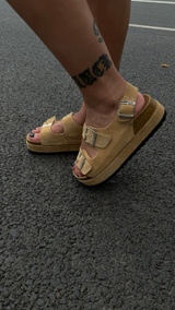 Сандалии Birkenstock на утолщенной подошве