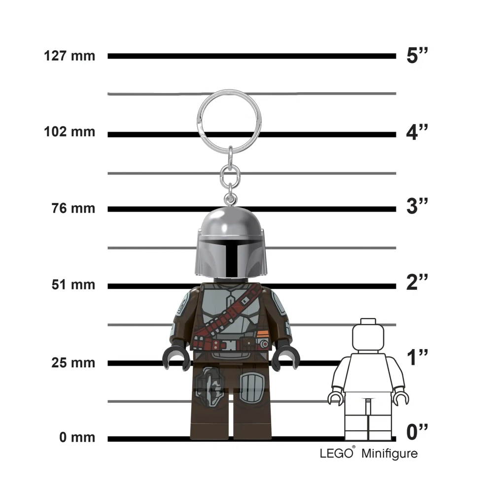 Брелок LEGO Star Wars 5007612 Мандалорец с подсветкой