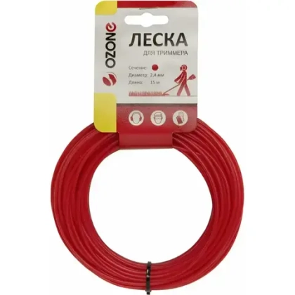 Леска 2,4 мм OZONE LTR-2.4CL-15
