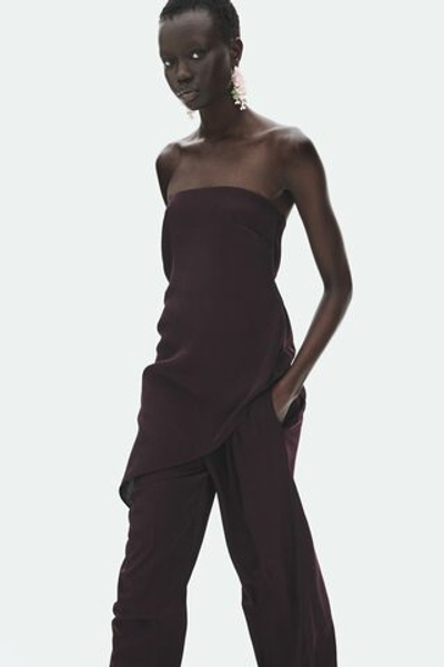 Брюки со складками из смеси с вискозой - H&M