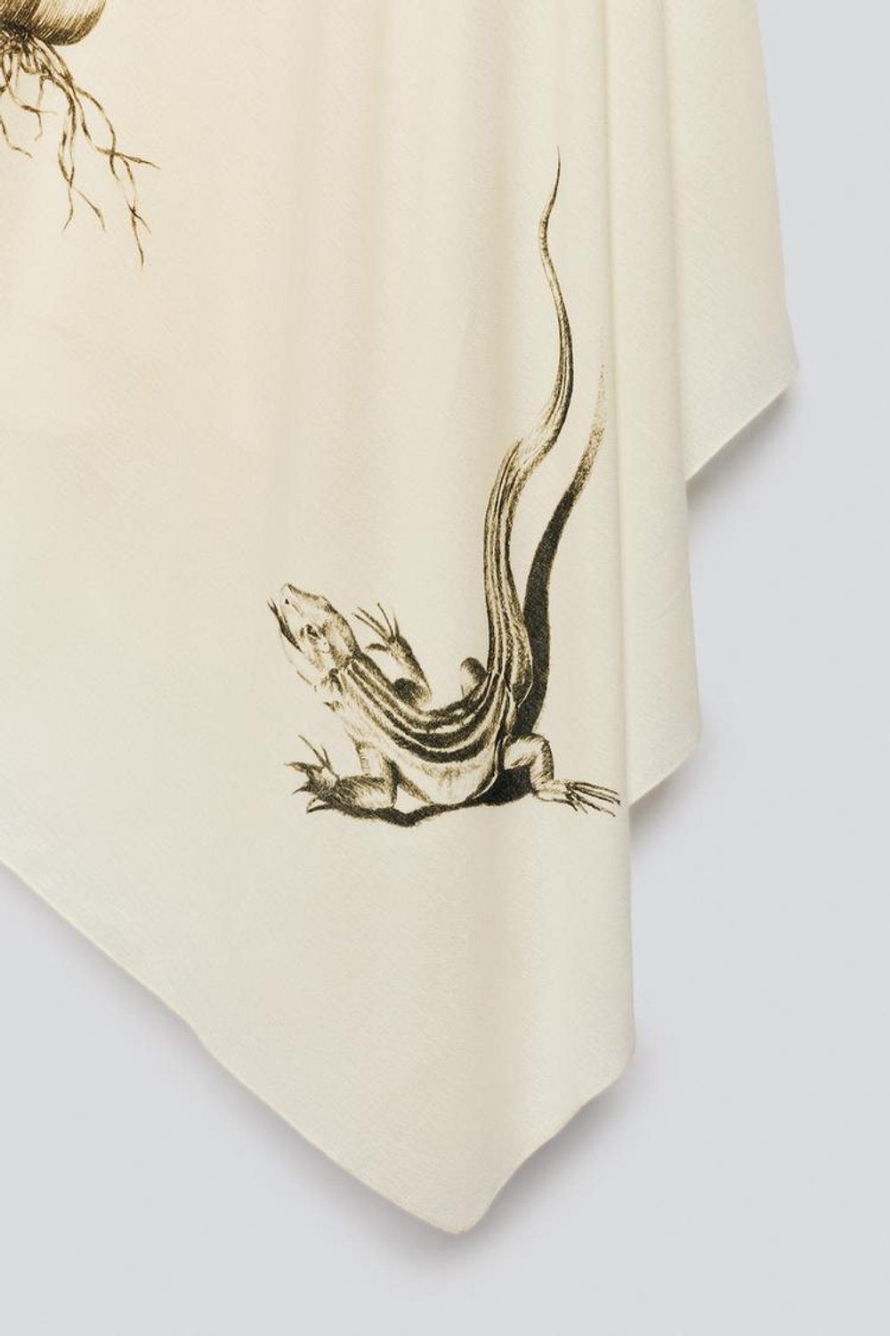 ZARA X BAISI GUADAGNINO ПЛАТЬЕ АСИММЕТРИЧНОГО КРОЯ, ЭКРЮ