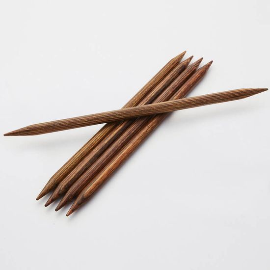Спицы GINGER берёзовые чулочные 15 см (5 штук)