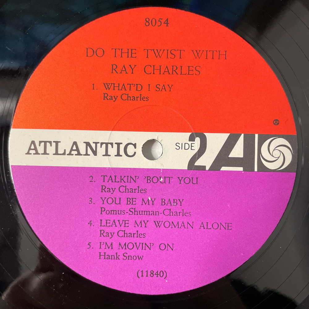 Винтажная виниловая пластинка LP Ray Charles Do The Twist With Ray Charles (США 1961)